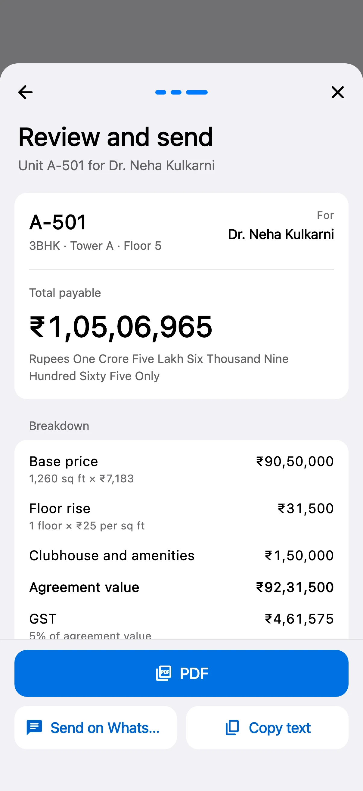 LeadOne AI app: Quotes in seconds